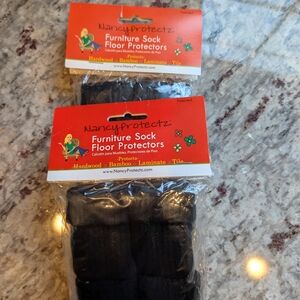 Black Furniture Sock Floor Protectors
